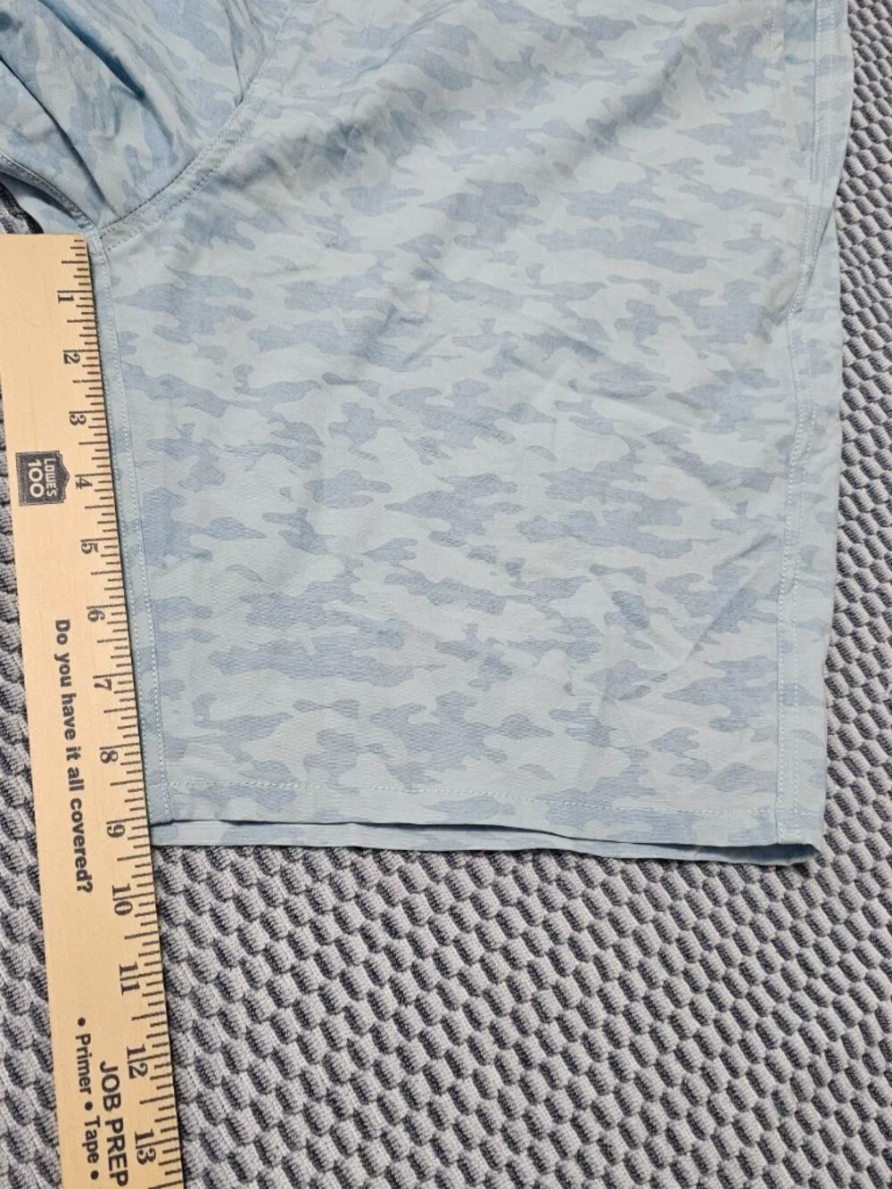 Johnnie O High Performance Hybrid Blue Camo Golf Beach Men's Shorts - Size 35